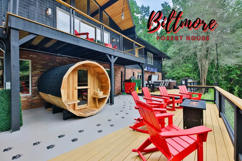 Biltmore Forest Retreat Sauna Hot tub Game Rm - Image 1