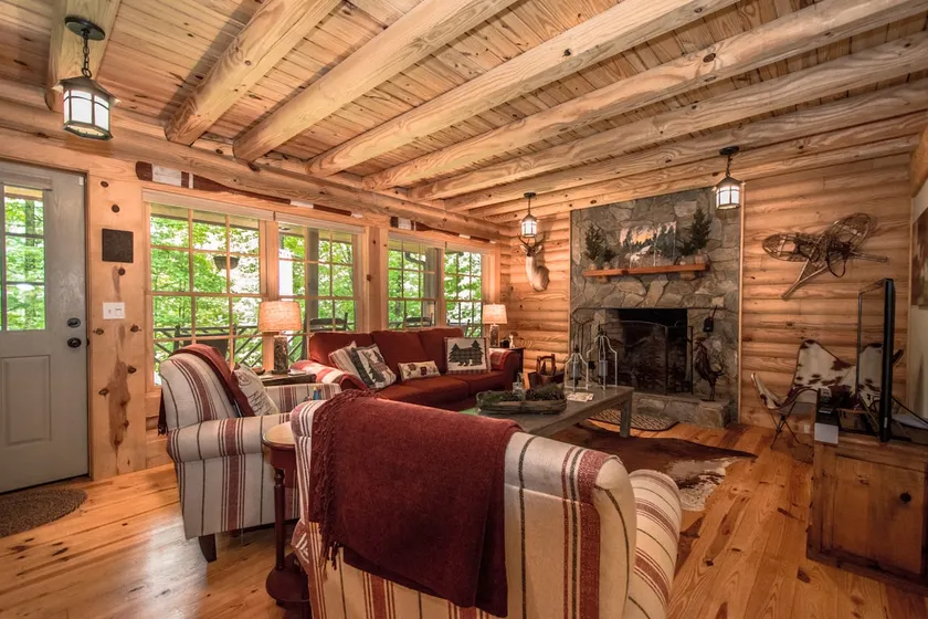 Stylish 3BR Log Cabin w/ Fire Pit | Near Trails | - Image 1