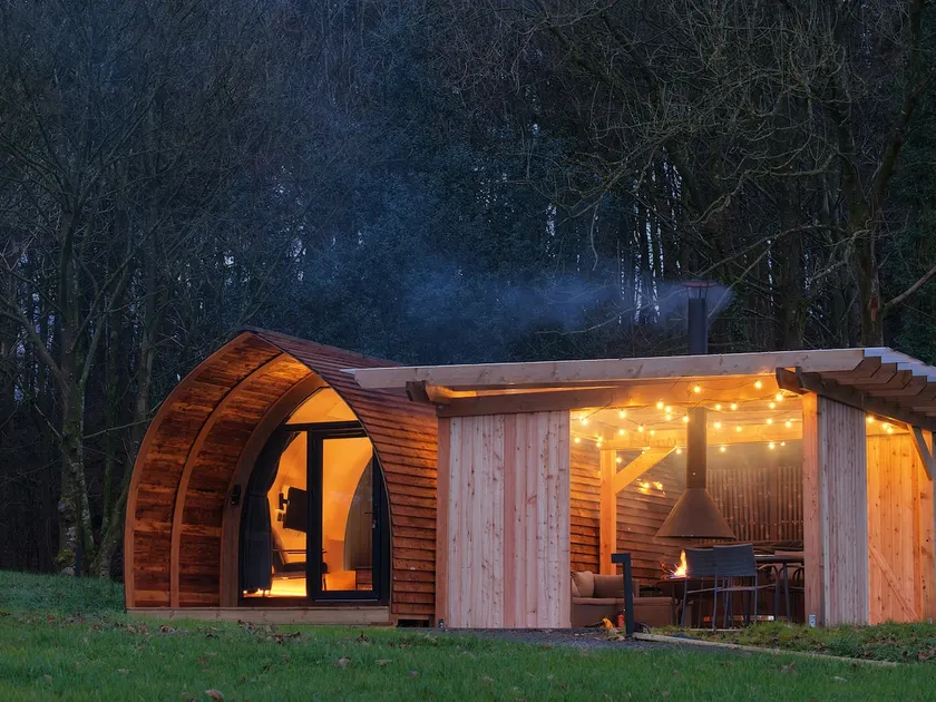 Luxury Rural Cabin with Wood Fired Hot Tub - Image 1