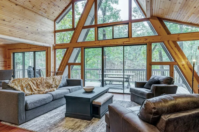 Waterfront A-Frame with Hot Tub - Image 1