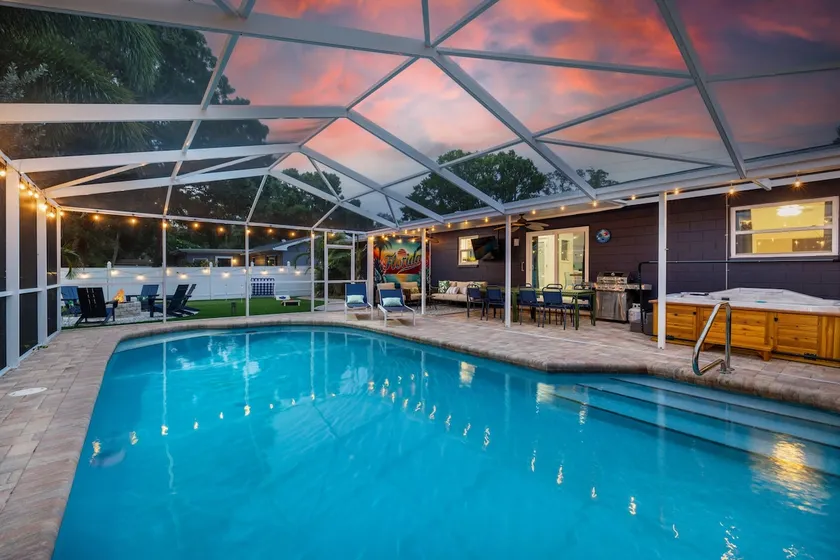 Epic Indoor Slide Pool&Hot Tub Mini Golf Fire Pit - Image 1