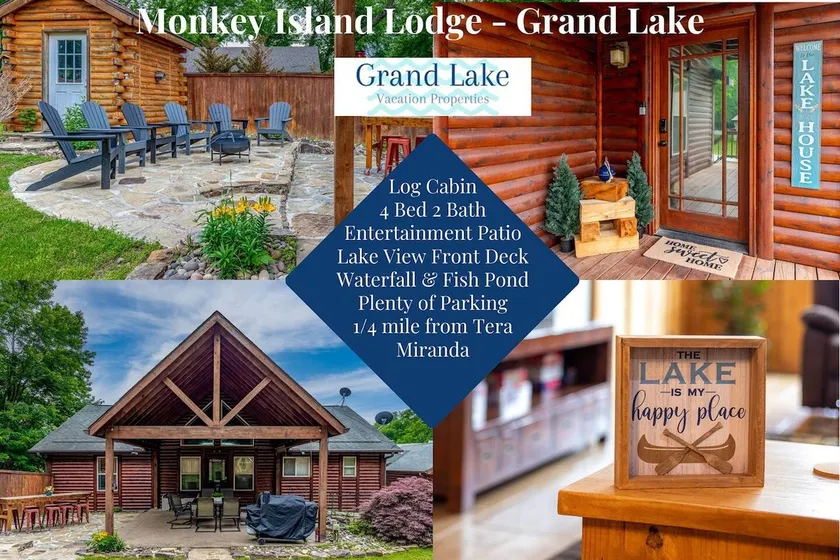 Monkey Island Lodge - 4B/2BA Log Cabin - Lake View - Image 1