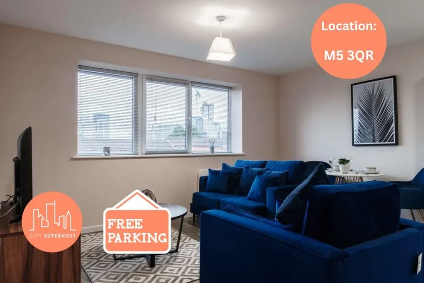 1 Bed Media City Flat Free Parking - Image 1