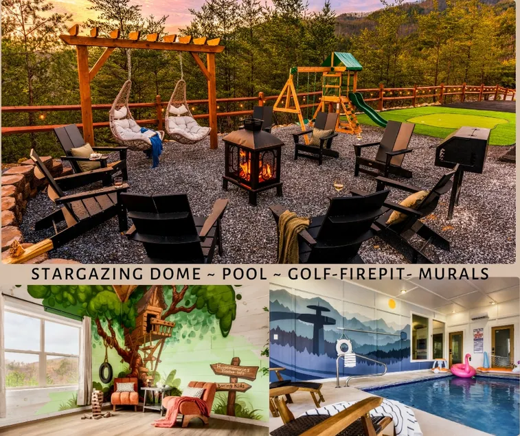 Stargazing Pool Golf Murals - Image 1