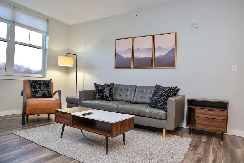Luxury 1BR Apt, Steps from Commuter Rail - Image 1