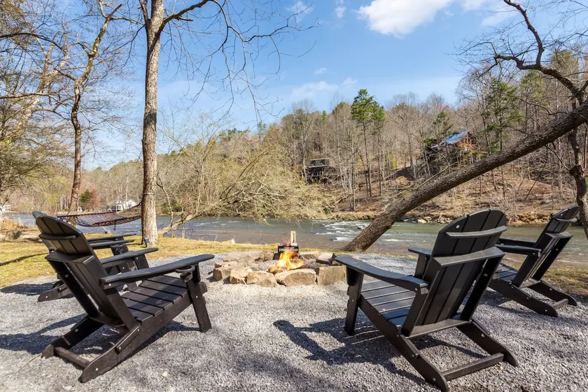 Creekfront Cabin with Waterfall, Hot Tub, Fire Pit - Image 1