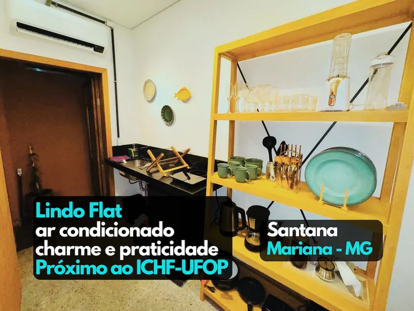 Flat4 cozy air-conditioning near UFOP Mariana MG - Image 1