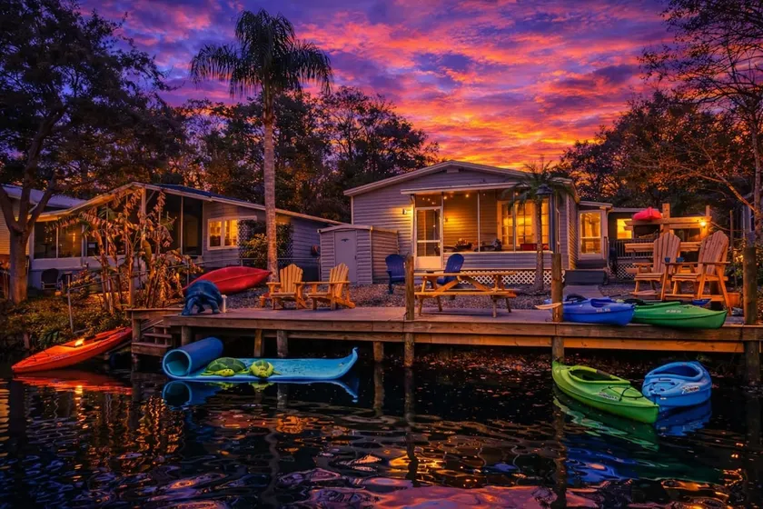 Fire Pit, Kayaks, Swim Mat - Weeki Wachee River - Image 1