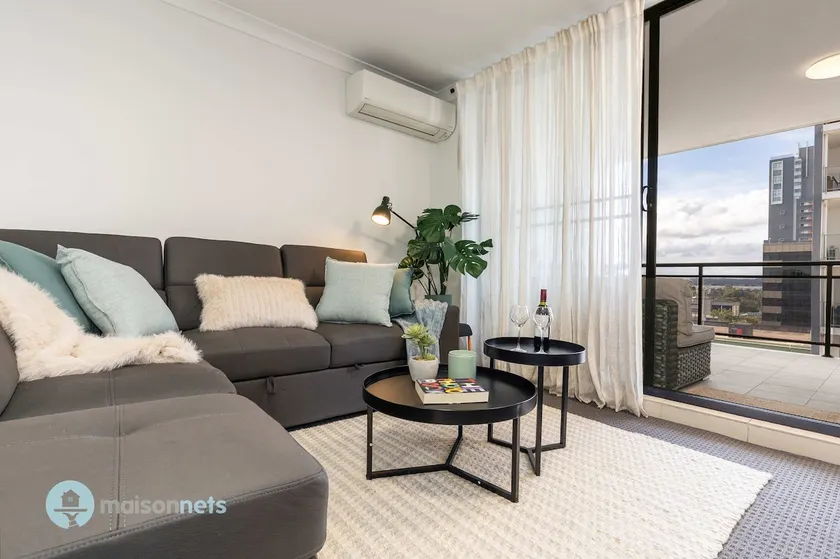 2BR Central Parramatta Balcony and Parking - Image 1