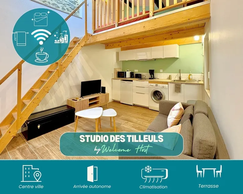 Le Studio des Tilleuls, Climatisé & Vrai Lit - Image 1