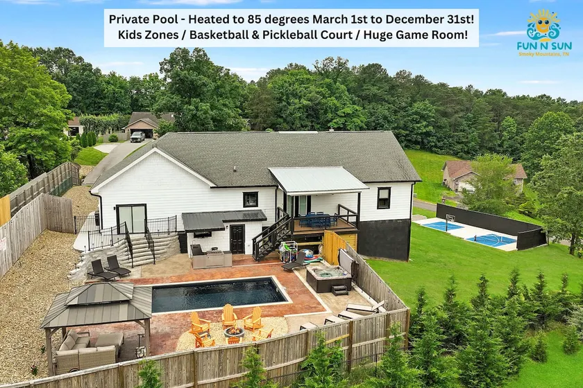 Heated Pool Backyard Oasis | Pickleball-Basketball - Image 1