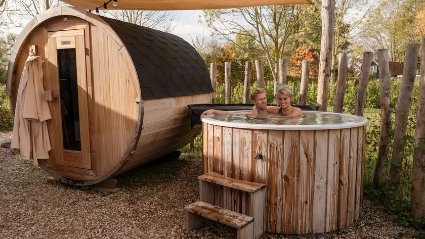 Water Lodge with hot tub & sauna | 6 pers. - Image 1