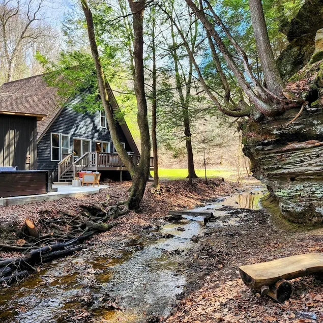 RockFall Retreat-Cabin-Private Bathroom - Image 1