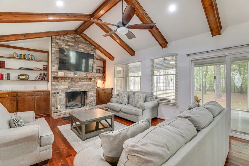 Patio + Pool Table: Lake Marion Getaway - Image 1