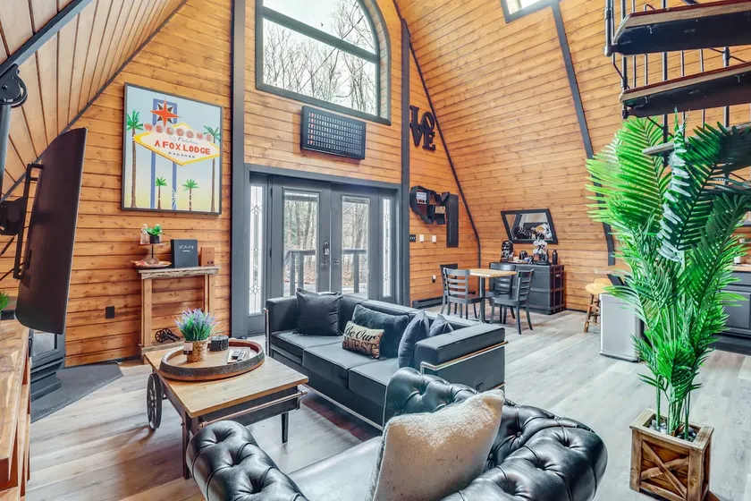 9 Mi to Big Boulder Mtn: A-frame Cabin w/ Hot Tub - Image 1