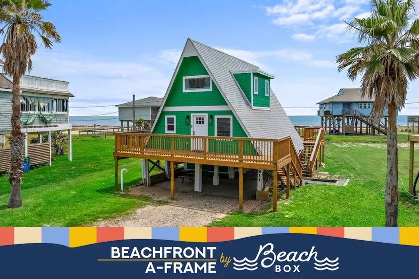 A-frame with Gulf View, Yard, and Fire Pit - Image 1