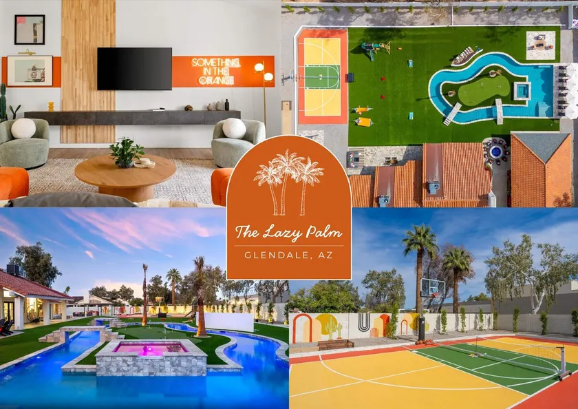 The Lazy Palm Private Lazy River Pickleball - Image 1
