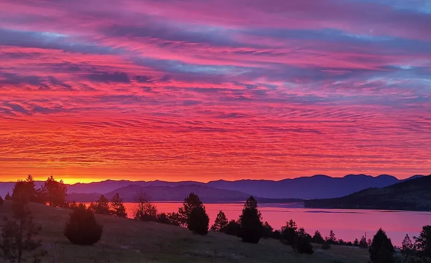 Wild Horse Sunrise at Flathead Lake - Image 1