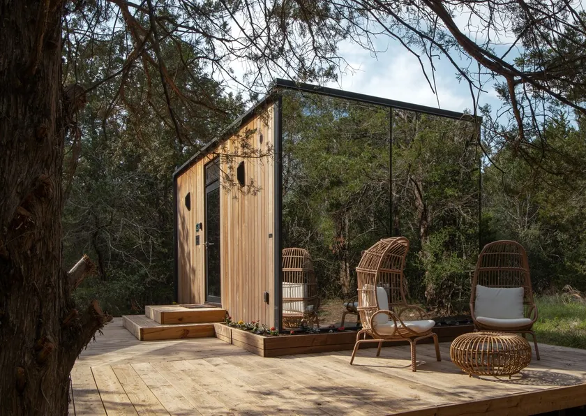 Mirror Cabin w Hot Tub + Lake Bastrop Near Austin - Image 1