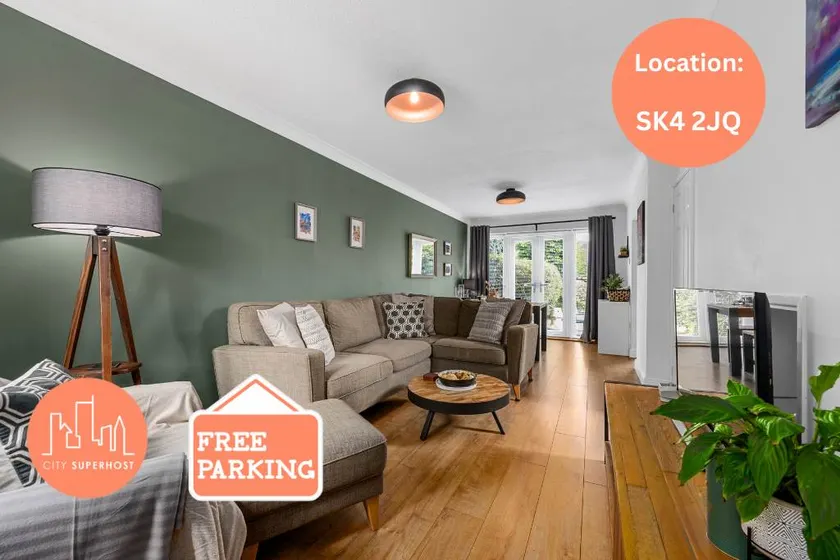 3 Bed Stockport Home Free Parking - Image 1