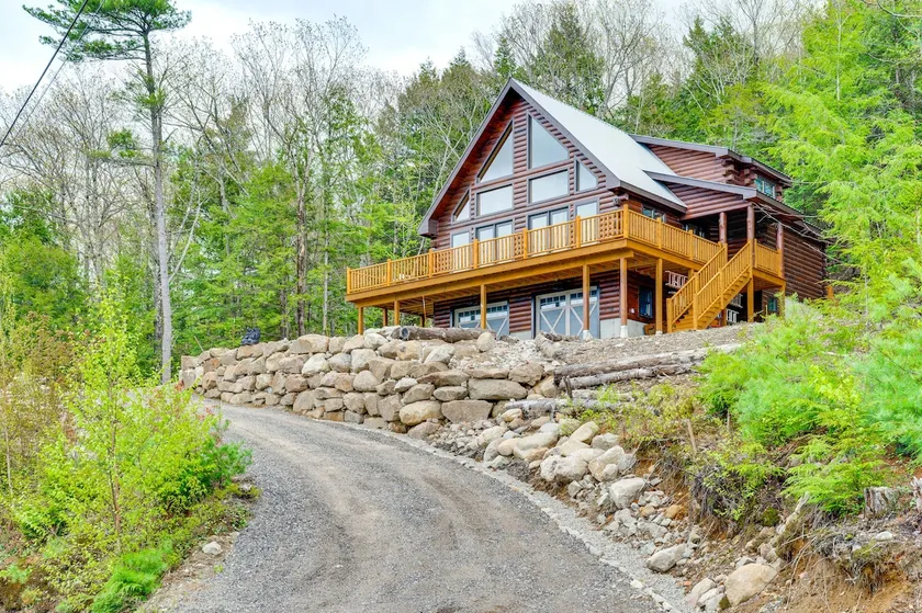 Mtn-view Deck: Scenic Conway Log Cabin! - Image 1