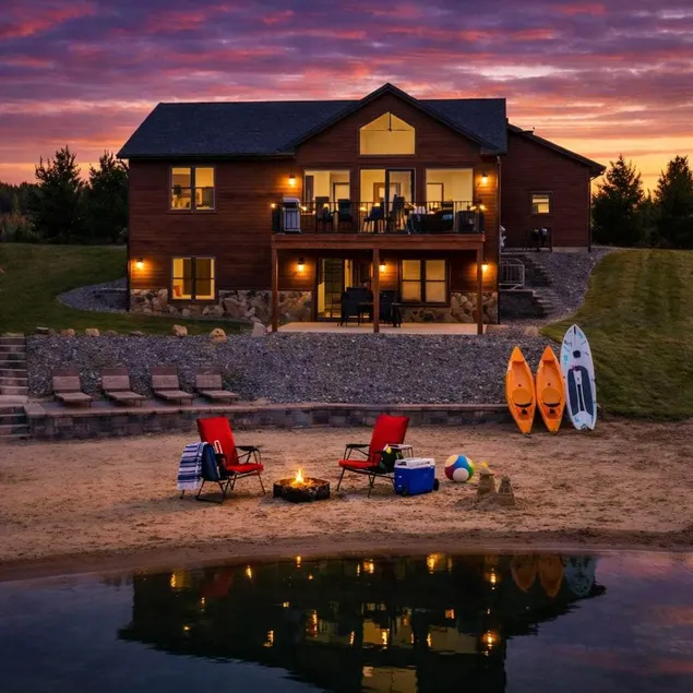 Beach Lake Oasis | Private Beach • Kayaks • Firepi - Image 1