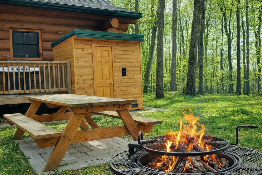 Stagecoach Inn Log Cabin 10 Acres Wooded Setting - Image 1