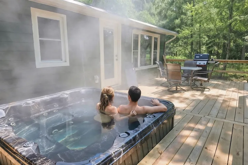 Foreman Lakefront Cabin Hot Tub Wi-Fi Dog Friendly - Image 1