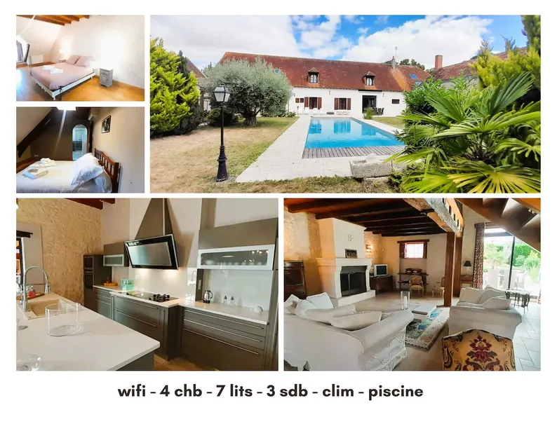 Le Chai - villa for 14 people with swimming pool Levroux - Image 1