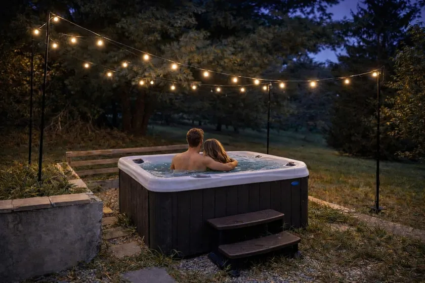Deer Pond Lodge Lawn Games Hot Tub Game Room 1Pet - Image 1