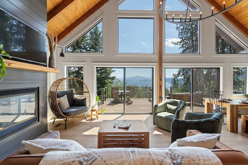 A-Frame Cedar Retreat w/ Hot Tub, Secret Game Room - Image 1