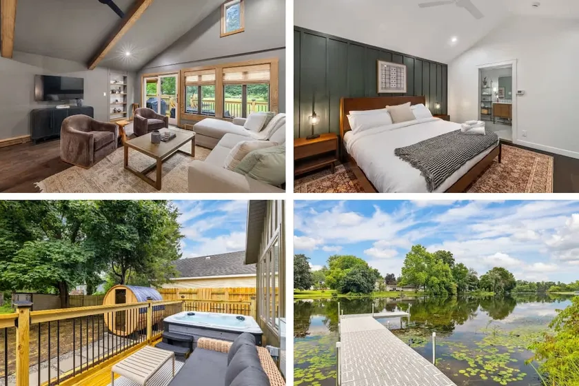 Modern Lakehouse • Hot Tub & Barrel Sauna - Image 1