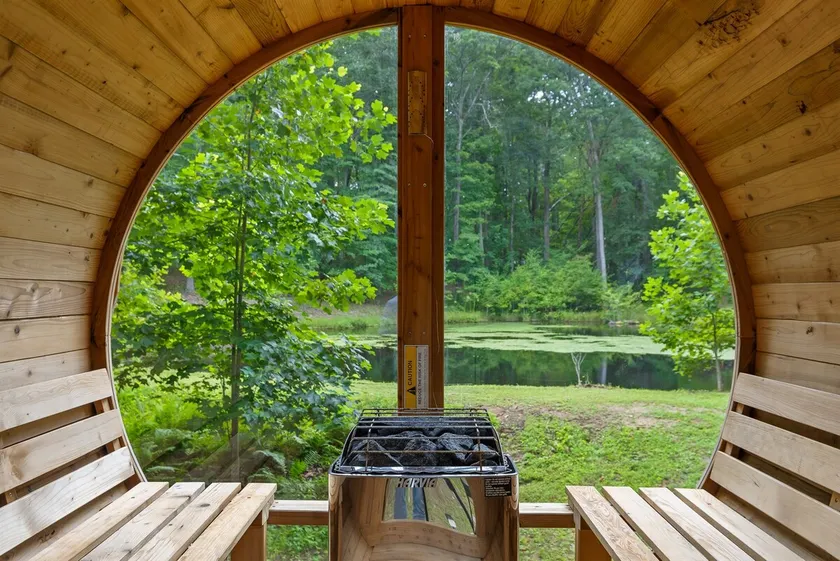 Modern Cabin: Hot Tub, Sauna, Pond Views, Sleeps 6 - Image 1