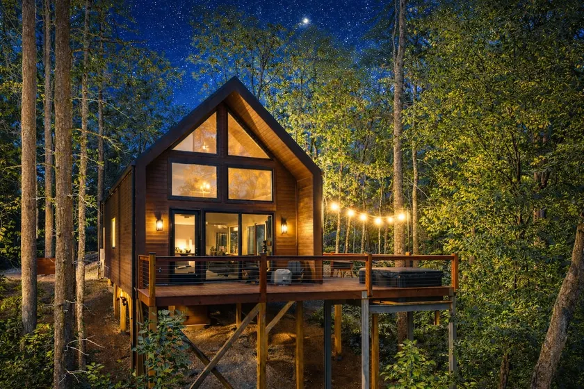 Pine Valley Cabins: Private Hot Tub & Mtn Views - Image 1