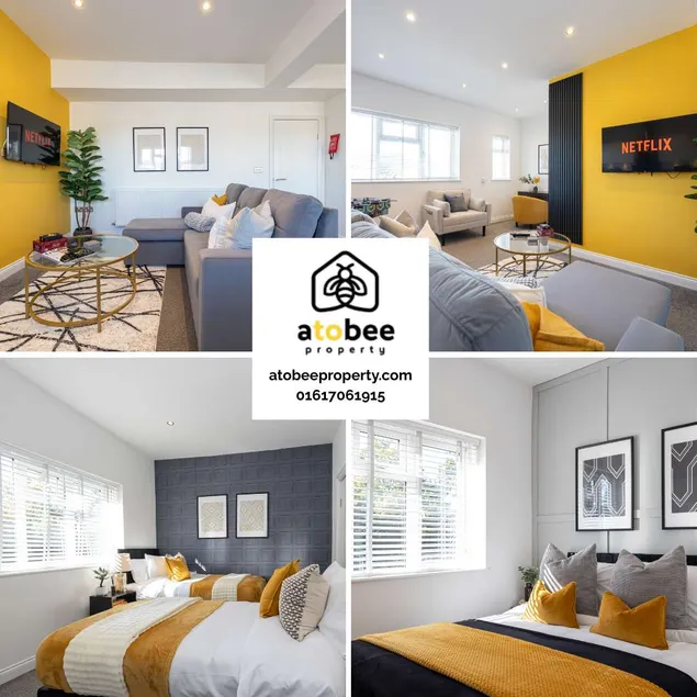 Cosy Apartment in Sale, Manchester with free private allocated parking - Image 1