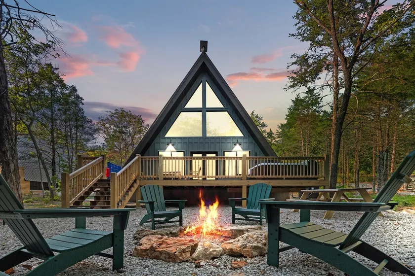 AFrame · Hot Tub · Lake · Branson - Image 1