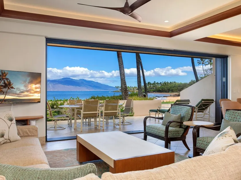 Premium Oceanfront Makena Surf #F-102 with Central AC & Island Views - Image 1