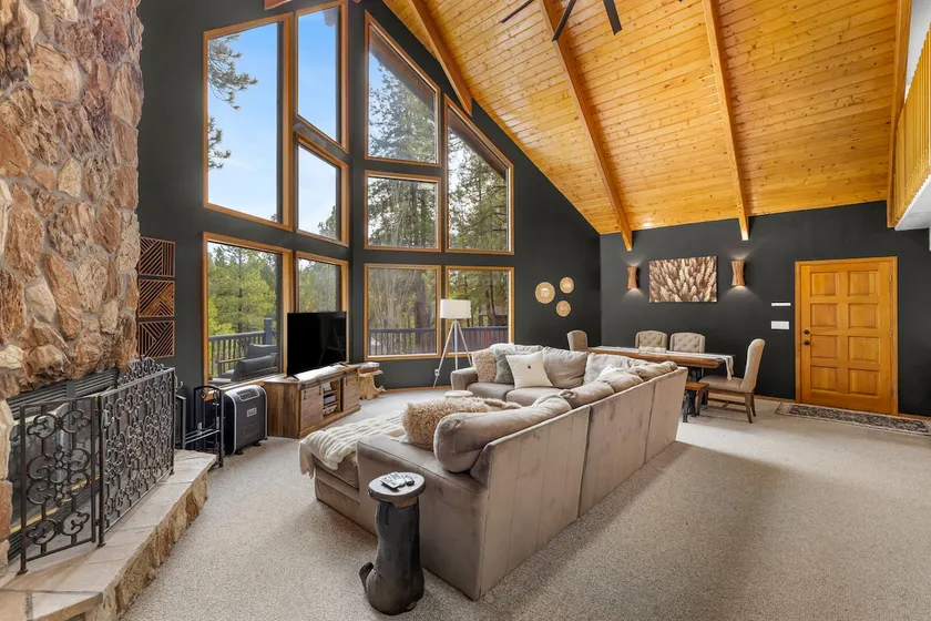 Modern Mountain Chalet with Wall-of-Windows Forest Views. - Image 1