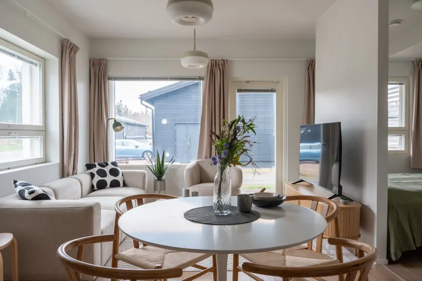 Stylish two-storey home, parking and sauna - Image 1