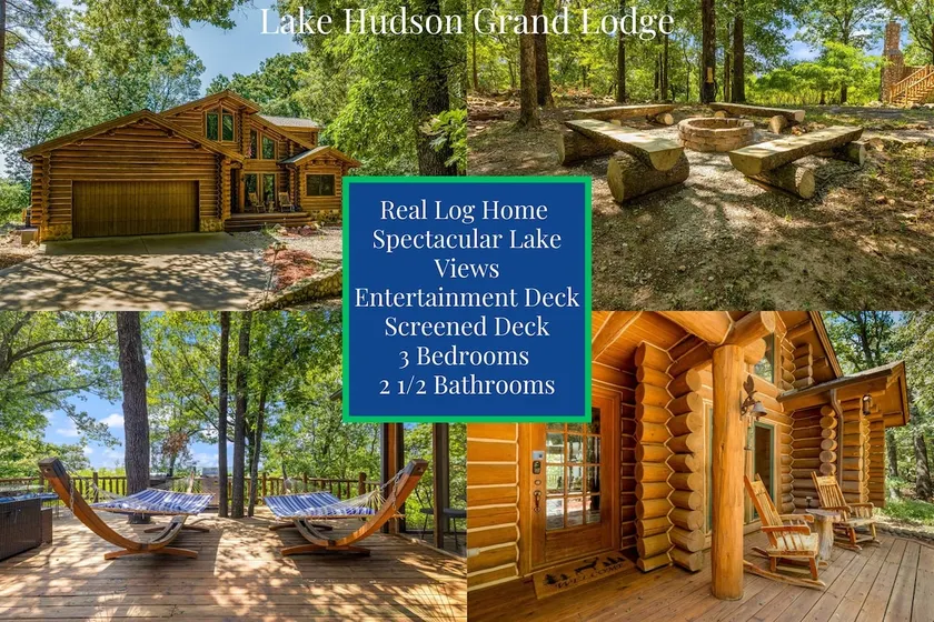 Lake Hudson Grand Lodge - 3 bed 2.5 bath Log Home - Image 1