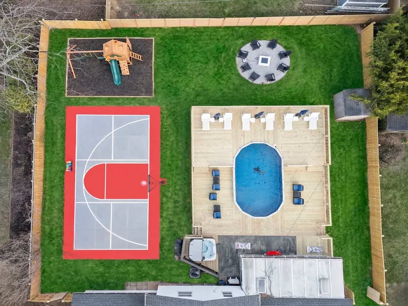 Pickleball-Basketball-Pool-Hot Tub-Game Room-Fire Pit - Image 1