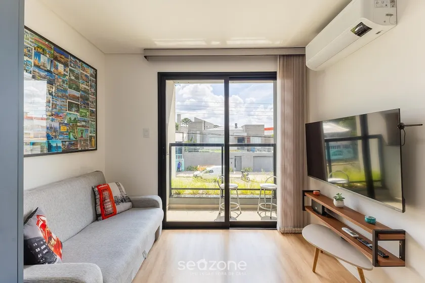 1BR apt w/ BBQ in Curitiba Pla0201 - Image 1