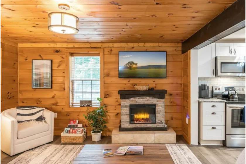 Private Cabin + Screened Porch + Firepit + Deck - Image 1