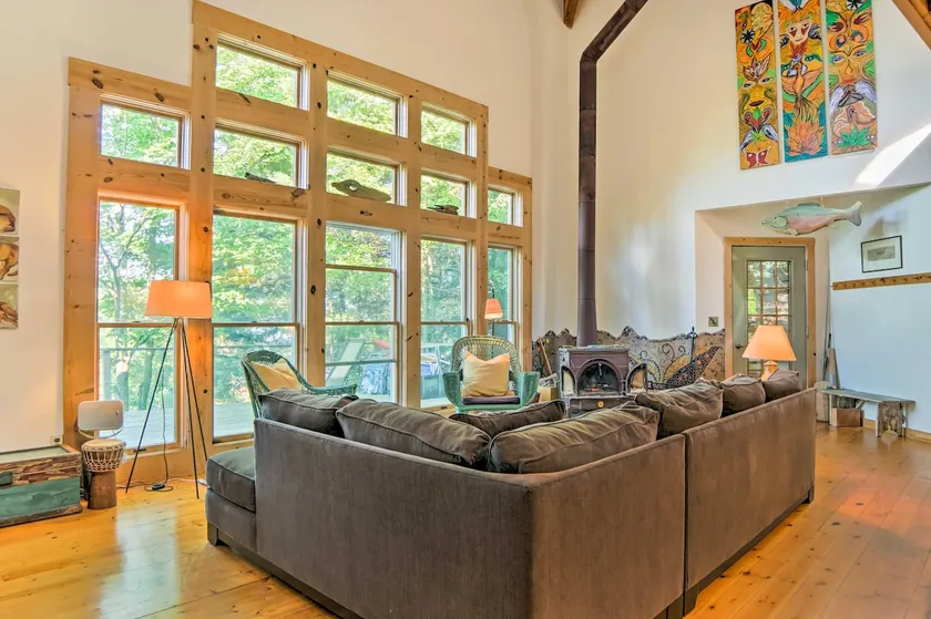 Forested Pentwater Vacation Rental - Walk to Beach - Image 1