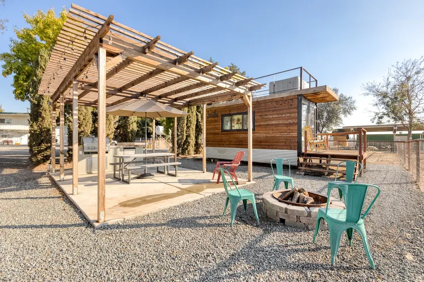 Rooftop Spa Tiny Cargo Home Farm Experience - Image 1