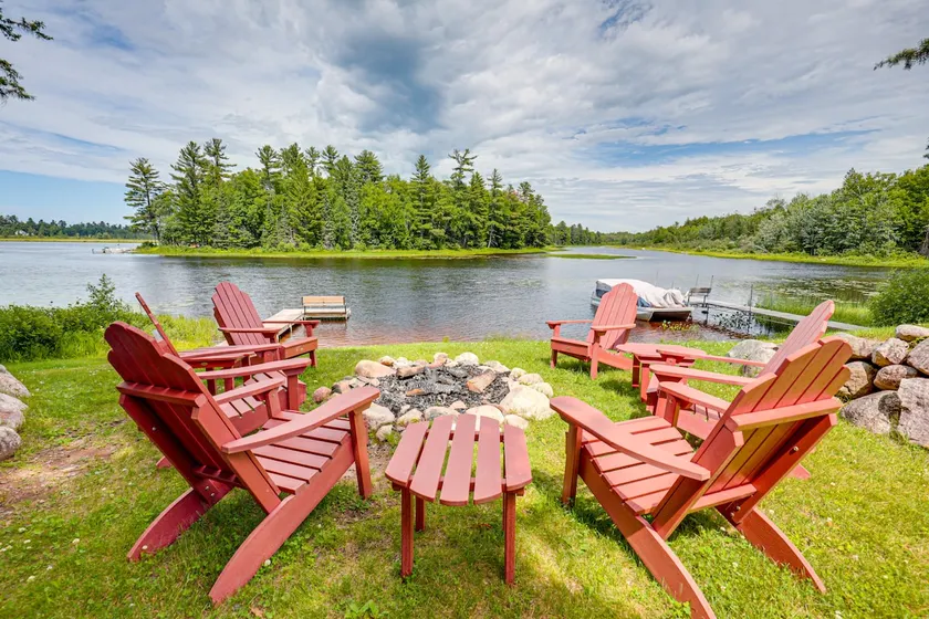Dock, Fire Pit: Historic Lakefront Cabin in Mercer - Image 1