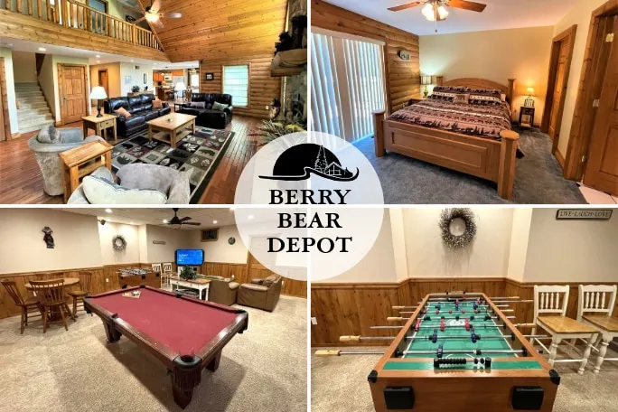Berry Bear Depot @ Spring Brook Resort | Rummeligt 5 soveværelser | Inkluderer adgang til udvej - Image 1