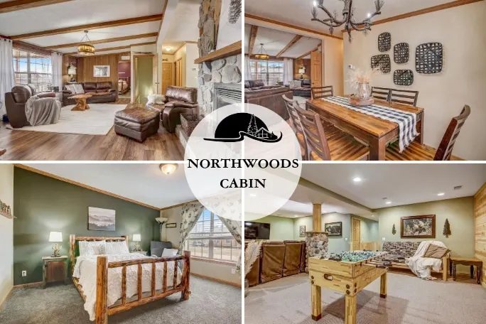 Northwoods Cabin @ Spring Brook Resort | Awesome Dells Getaway | Rec Room - Image 1
