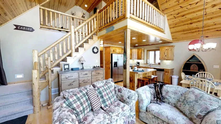 Lakefront Log Cabin | Dock + Firepit + Kayaks - Image 1