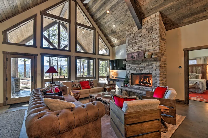 Custom Angel Fire Home: Views, Hot Tub & Fire Pit! - Image 1